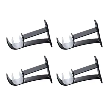 

4pcs/set Curtain Rod Brackets Hook Hanger Holder Ceiling Mounted Home Decor