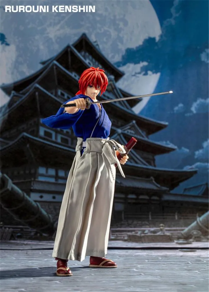 Фигурки героев мультфильма DASIN аниме Rurouni Kenshin HIMURA KENSHIN ПВХ Фигурки GT Модель игрушки