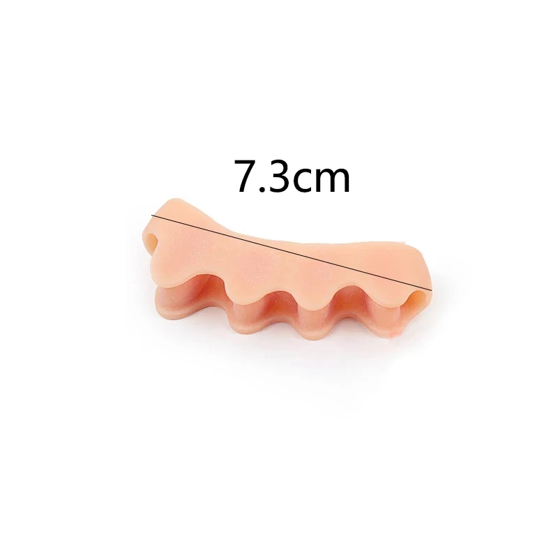 2pcs = 1pair Soft Gel Toe Separator Spacers For Bunion Corrector Overlapping Toe Straightener Foot Care Tool Protective Stretchers toe separators toe corrector toe spreader finger toe separator toe protectors