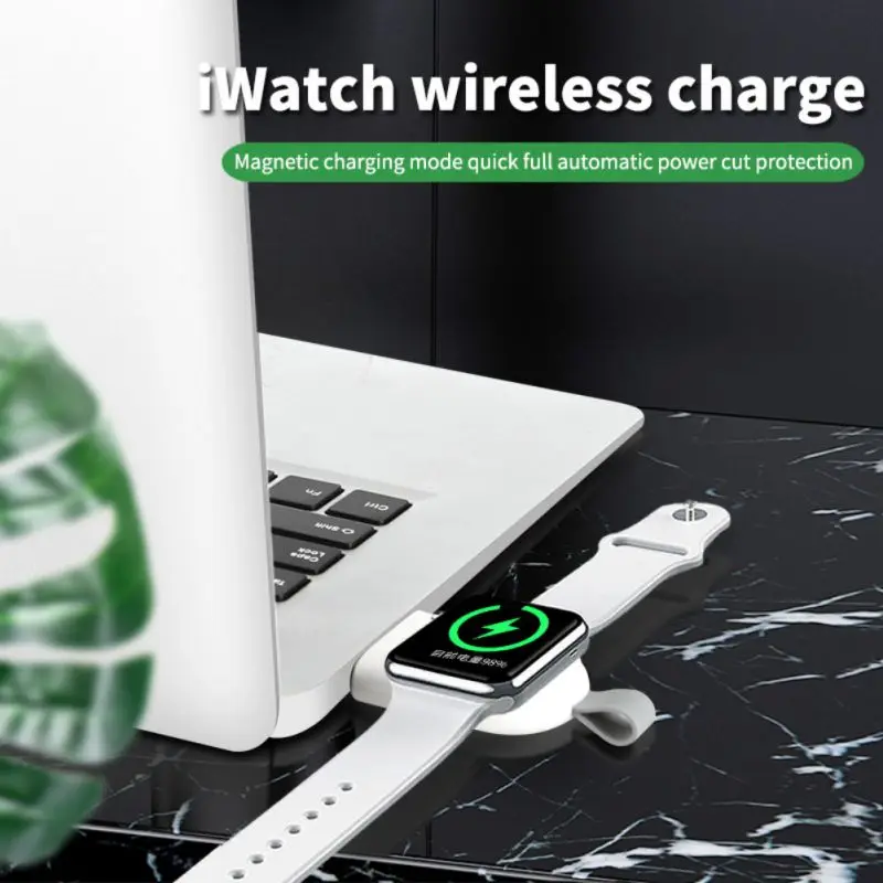 Для Apple Watch 4 3 2 1 портативное зарядное устройство для I Watch Беспроводная зарядка usb