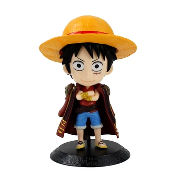 

14cm ONE PIECE Monkey D. Luffy PVC Action Figure Collectible Model Toy The Straw Hat Moveable Luffy Figurine