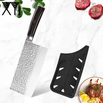 

XYj 7 inch Chinese Cleaver Forged Chopping Knife Stainless Steel Handmade Knife Multifunction Kitchen Butcher Forging Chef Tools