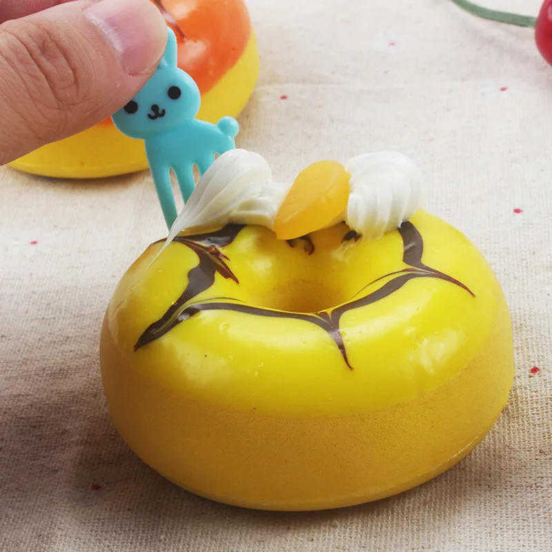 Для хранения пищевых продуктов пластиковые Bento декоративная шпажка мультфильм животных детей фрукты вилка 10 штук