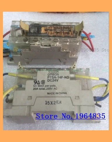 

Relay G7SA-3A3B 24VDC and Relay base P7SA-14F-ND