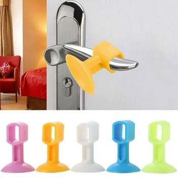 

Multifunction Mute Sucker Silicone Handle Lock Protective Pad Home Decor Supplies JA55