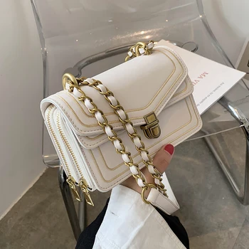 

С Доставкой Female 2020 New Style Fashion All-match Shoulder/Crossbody Bag Korean-Style Internet Celebrity Square Sling Bag