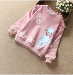 Girls Baby Bottoming Shirt Spring  Autumn Long-Sleeved T-shirt for Girls Cartoon Cotton Teen Children's T-shirt Sweater