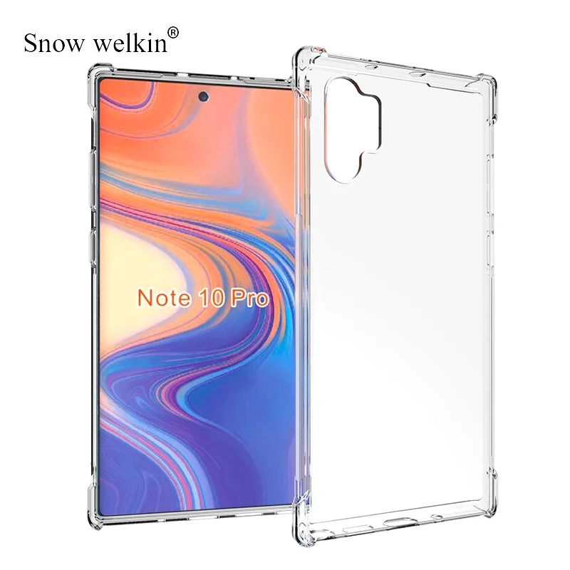 Airbags Buffer Full Protection Case For Samsung Galaxy Note 10 Note10 Lite Plus Pro Clear Soft TPU Shockproof Back Cover | Мобильные