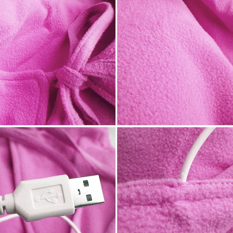 Портативный USB мягкий с подогревом Шаль Зима электрический потепление шеи плеча одеяло для постельных принадлежностей