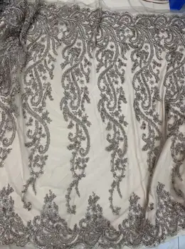

best quality yaking-18.6801 embroidered African Tulle Lace Fabric African French Lace Fabric with embroidery