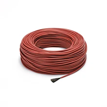 Calefacción de piso e piezas 12k 33 ohm/m fluoroplastic fibra de carbono aquecimento cabo piso elétrico hotline sistemas de