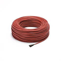 calefacción de piso y piezas 12K 33 ohm / M fluoroplastic carbon fiber heating cable floor electric hotline  sistemas de