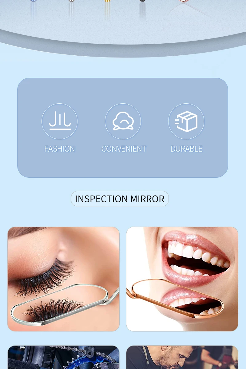 1 stücke Wimpern Verlängerung Make-Up Spiegel Lange Griff Lash Lifting Vergrößerungs Überprüfung Spiegel Schönheit Werkzeug Wimpern Verlängerung Liefert – Detail 2