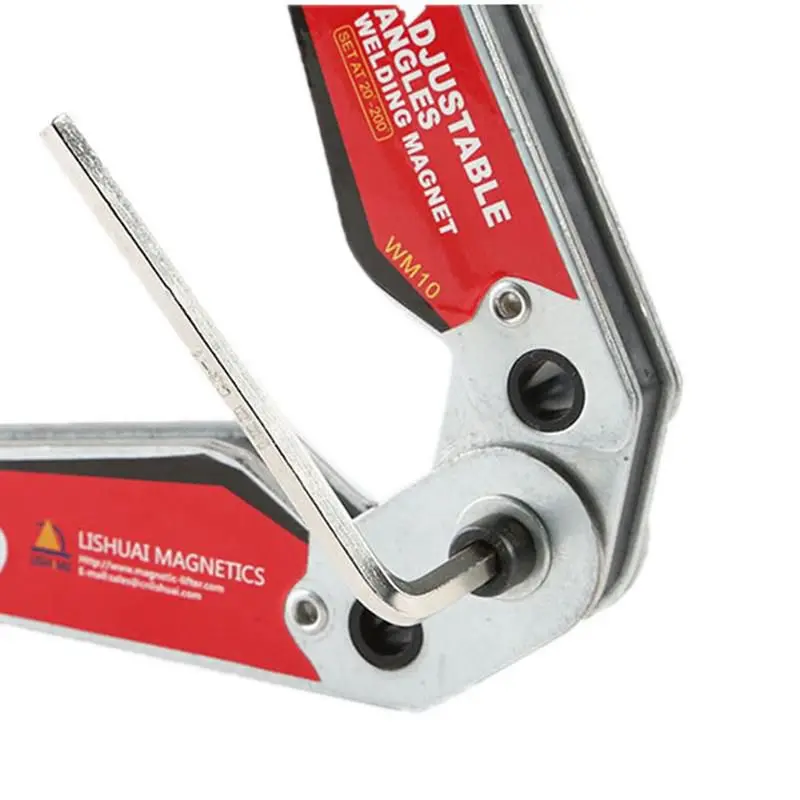  WM10 Adjustable Magnetic Neodymium Welding Positioner Locator Tools With Wrench Welding Fixed Fixtu