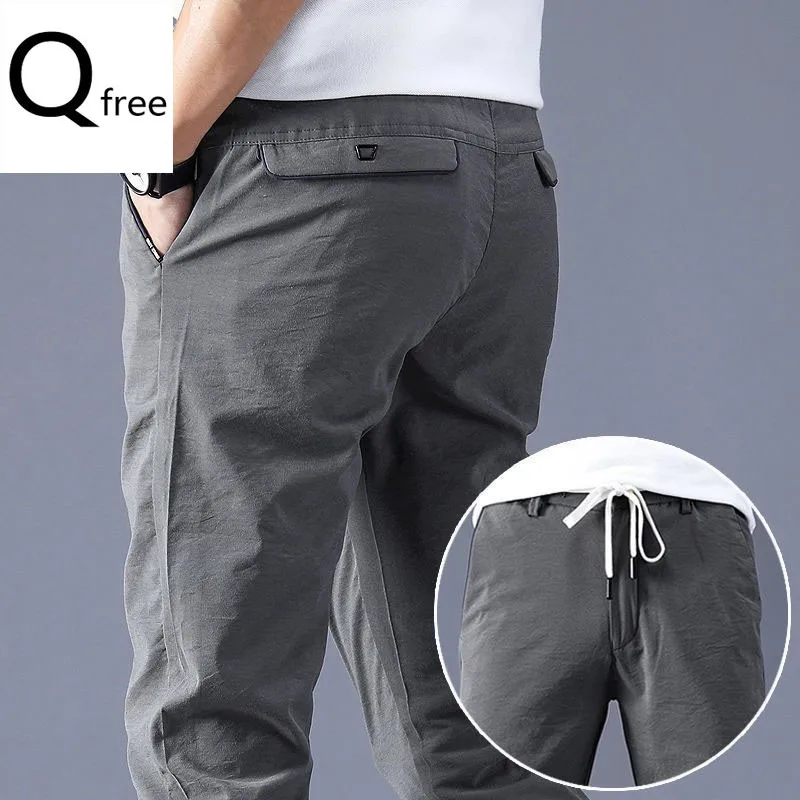 

READY STOCK Man Boss pants Formal Pants Elastic Smart Men Casual Loose young and middle-aged thin stretch air-conditioning pants