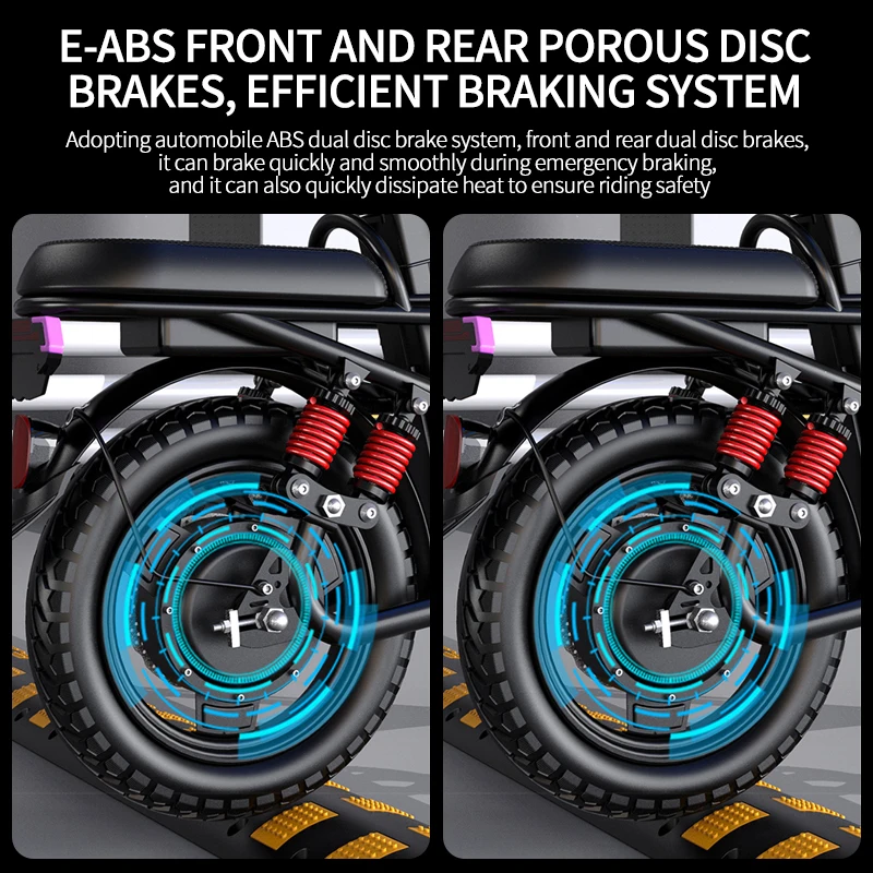 Mini Electric Bike 400W Motor 30AH Lithium Battery 120 KM 14 Inch Tire Ebike With Burglar Alarm Cruise Control Electric Bicycle 5