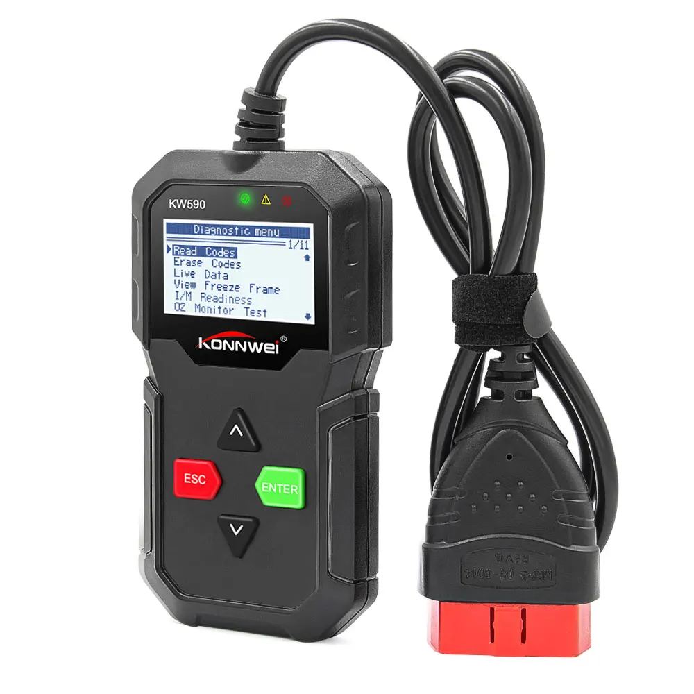 obd диагностический инструмент KONNWEI KW590 автомобильный считыватель кодов автомобильный OBD2 сканер Поддержка мультибрендовых автомобилей и языков