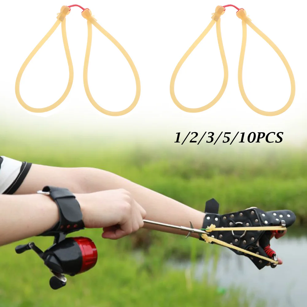 Natural Rubber Elastic Band Slingshot Replacement Kit Fishing Hunting Latex Tube Outdoor Bow Arrow Sport Catapult