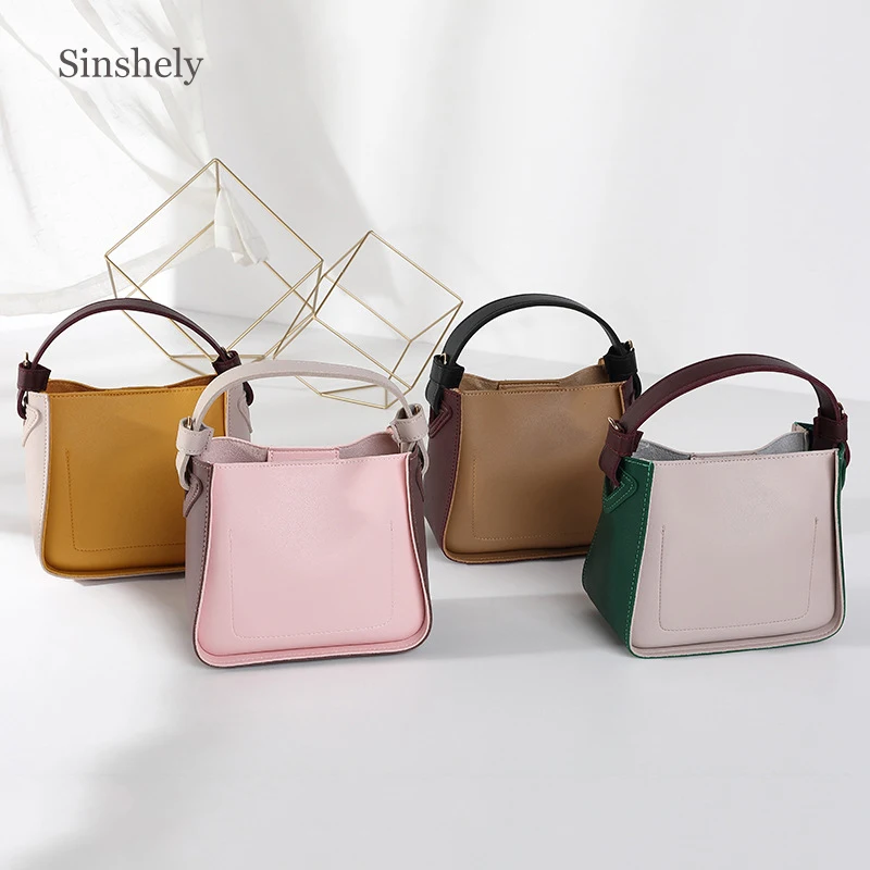 

Small Pink Bucket Handbag For Women 2019 Ladies Shoulder Bags Fashion Brand Crossbody Bag Composite Travel Cross-body Bags