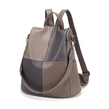 

Anti-theft Waterproof Backpack Female Brand Leather Women's Backpack Large Capacity School Bag for Girls Leisure Shoulder Bags