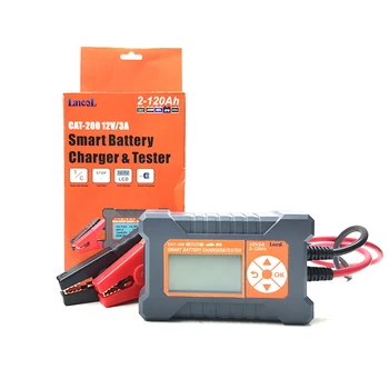 

Portable 12v smart automatic car battery charger tester CAT200