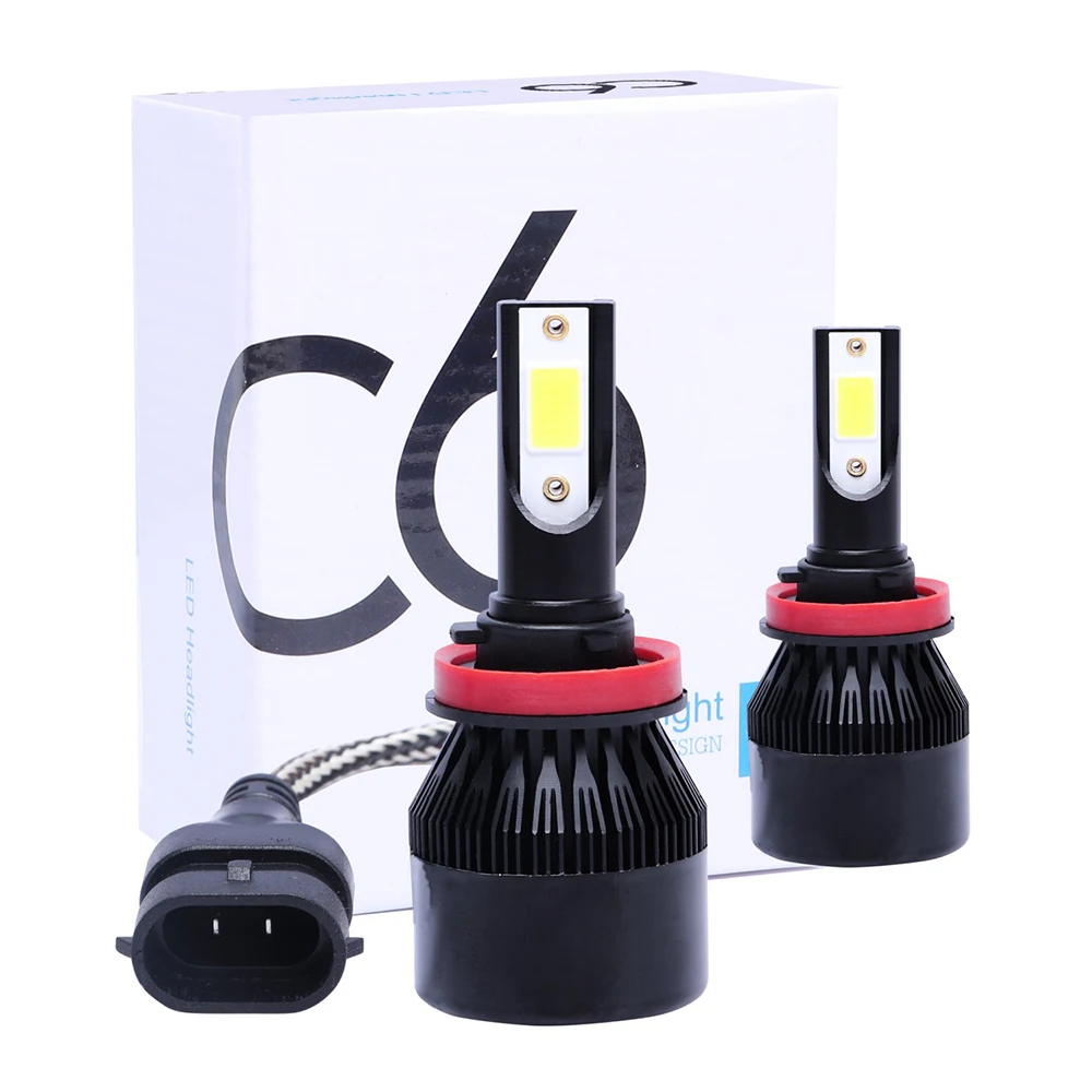 

DDAI C6 led h7 canbus light bulb h4 h11 hb4 hb3 h1 leds nighteye high and low light fast auto bulbs cob 12v car headlight lamp