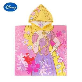 

Disney Children's Hooded Bath Towel Baby 100% cotton gauze cloak beach towel snow white and Tangled Cartoon Cape Robe Dropship
