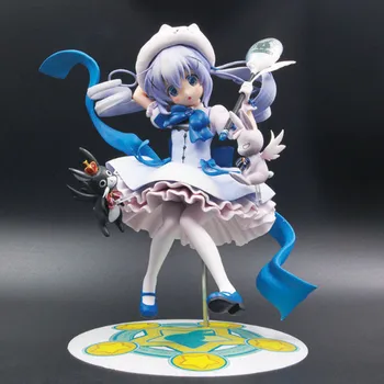 

Anime Is the order a rabbit Kafuu Chino PVC Action Figure Collectible Model doll toy 21cm