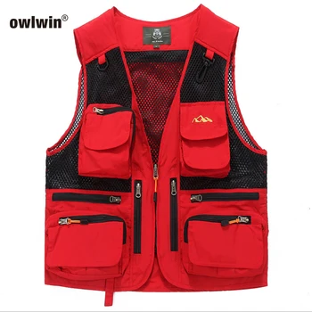 

2019 Fishing Jacket Quick-drying Mesh Vestt Multi-Pocket Mesh Vest Outdoor Mesh Vest Summer Outdoor Recreation
