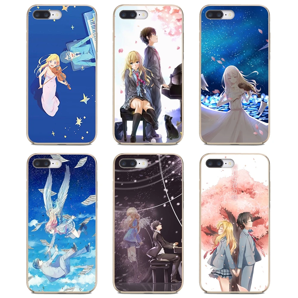 For Xiaomi mi Redmi Note 3 4 4X 5 6 7 8 8t 9 9s 9t 10 pro lite Soft Case Your-lie-in-April-Manga-anime | Мобильные телефоны и