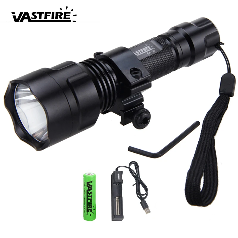 5 VastFire IR lamp 850nm Zoom 5W Infrared Flashlight Hunting Torch Night Vision