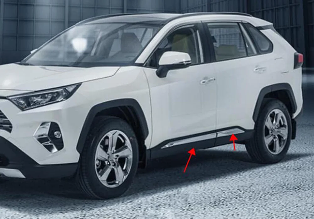 Для Toyota RAV4 RAV 4 хромированный корпус автомобильной двери боковая формовочная накладка защитная полоса защитный чехол автомобильный аксессуар