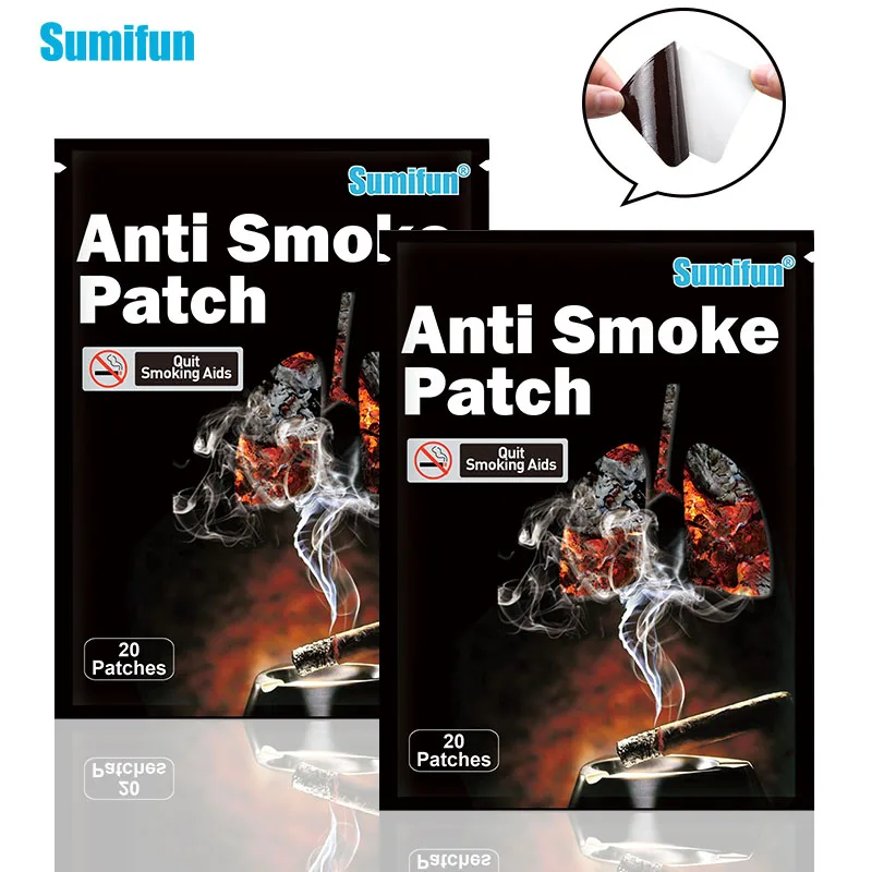 

60Pcs=1Lot Anti Smoke Patch 100% Natural Ingredient Quit Smoking Cessation Chinese Herbal Medical Plaster Health Care D3506