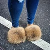 New Arrival Girl Luxury Fluffy Fur Slippers Ladies Indoor Warm Furry Fur Flip Flops Women Amazing Plush Fur Slides Wholesale Hot ► Photo 3/6