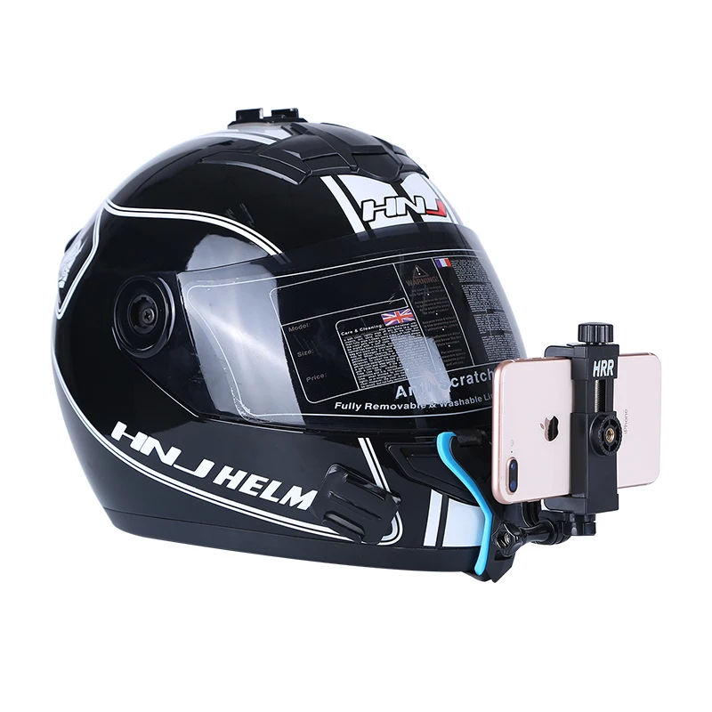 Полное лицо мотоциклетный шлем держатель для подбородка с зажимом для телефона для смартфона Gopro Hero 8 7 6 5 DJI Osmo Экшн-камера набор аксессуаров