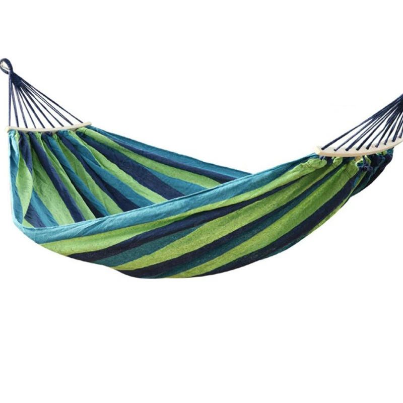 Outdoor Double Canvas Hammock Multicolor Portable Travel Camping