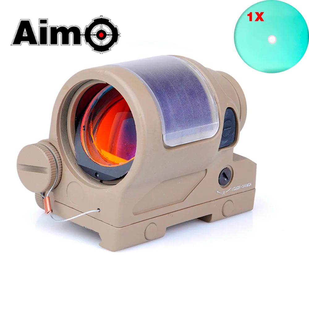 

Aim-O Tactical Riflescope Airsoft Sight Scope SRS Style 1x38 Red Dot (Solar Cell) Softair Pistol Telescope AO5047 Hunting Optics