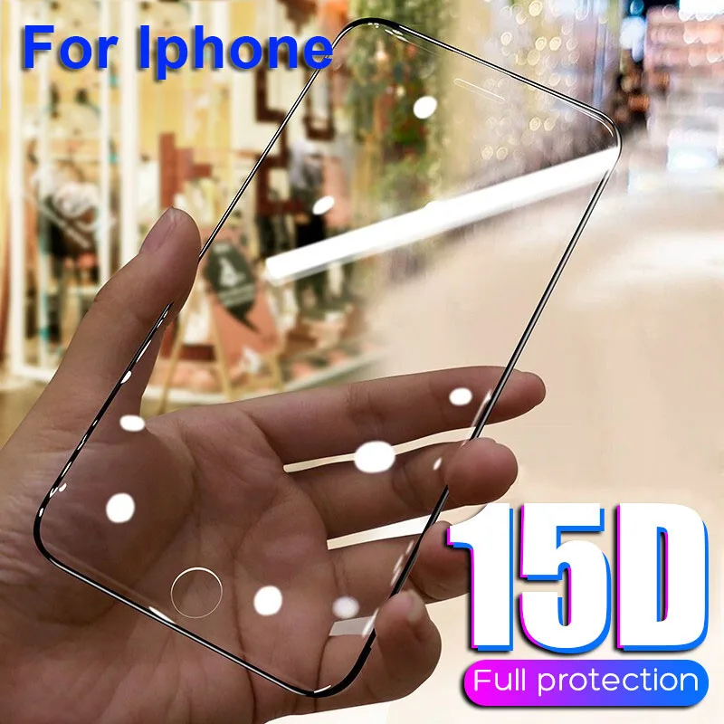 

15D Tempered Glass Protector HD Film Glass Screen Protector IPhone X IPhone11 11Pro Soft Edge Curved Film for IPhone XS MAX