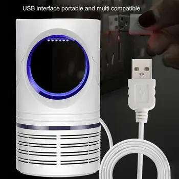 

White 8LED USB Powered Removable Box Portable Insect Trap Safe Quiet Home Office Uv Mosquito Killer Lamp Pest Mosquito Control