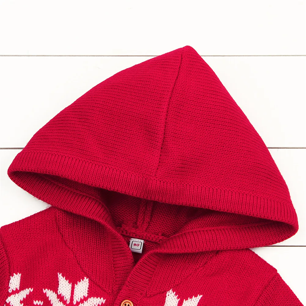 Fashion Knitting Jumpsuit Christmas Baby Clothes New Born Baby Girls Boys Clothes Newborn Baby Boy Romper Christmas Clothing