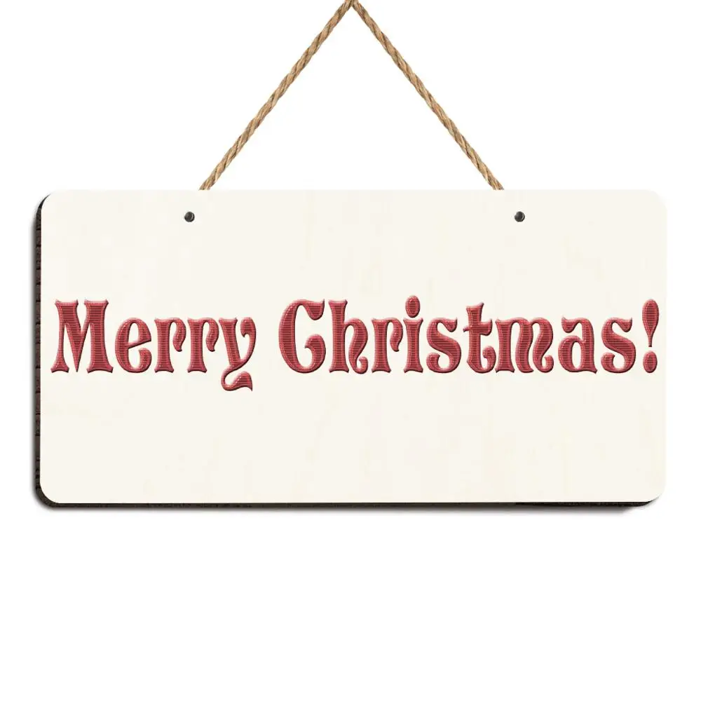 

XMAS Vintage Wood Merry Christmas Sign Poster Plaque Bar Pub Club Cafe Home Plate Wall Art Christmas Party Decoration