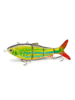Robotic Fishing Lure USB Rechargeable Self Swimming Fishing Lures Smart Lure Automatic Electronic Fish Multi-joint Bait Handy 4