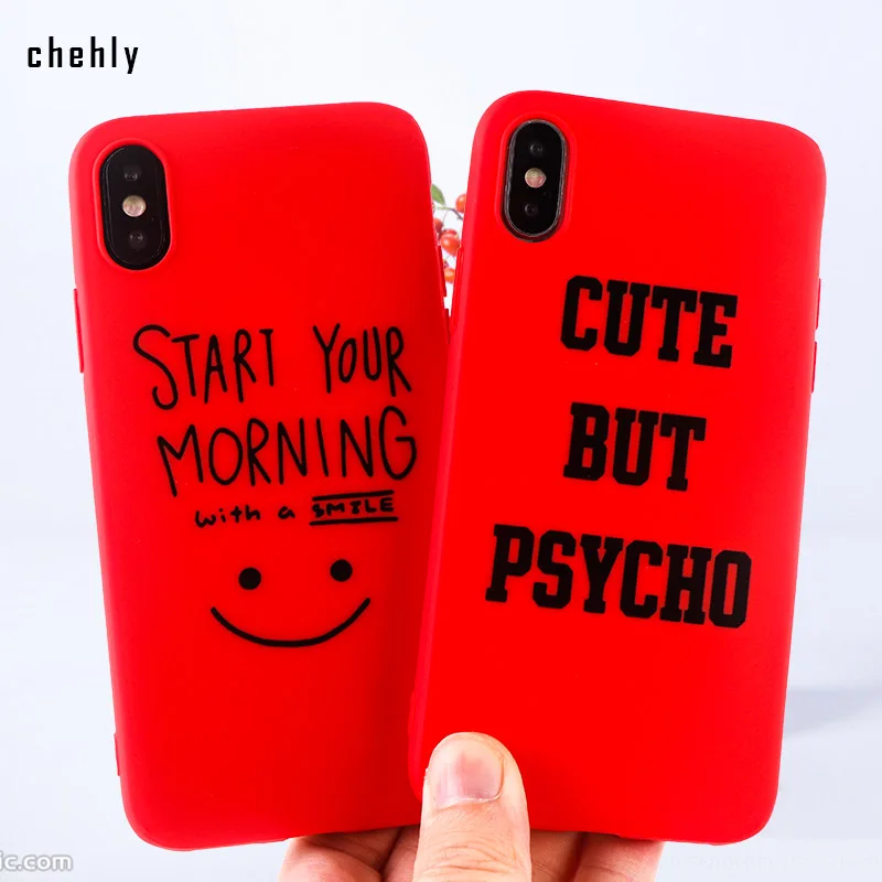 Модный чехол для телефона Smile iPhone 6s 7 8 11 Plus Pro X XS Max XR Funny Words Solf силиконовые чехлы из