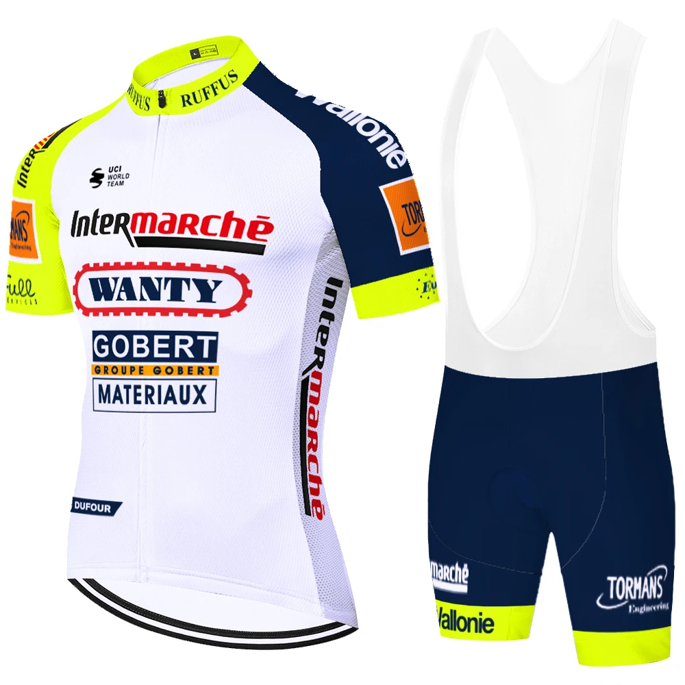 Team wanty Cycling Clothes Summer Quick Dry Breathable Short Sleeve Cycling Jersey Men Completo Ciclismo Estivo