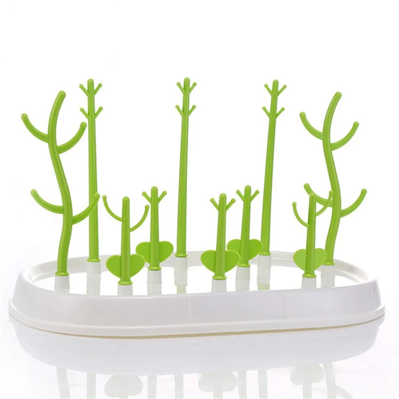 

1 Set Safe Detachable Baby Bottle Drying Rack Drainer Storage Shelf