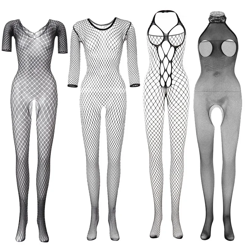 

Hot Erotic Fishnet Pantyhose Women Tights Sexy Lingerie Hollow Out Women Stockings Nylon Plus Size Body Stockings Transparent