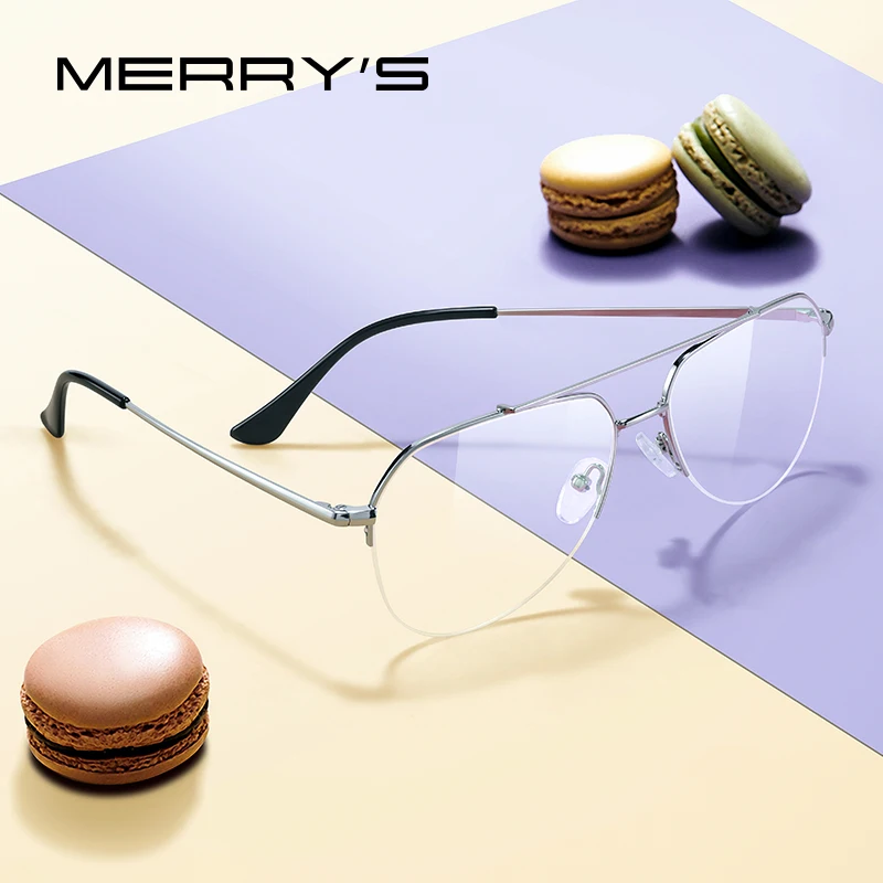 Оправа для очков MERRYS S2690 классические очки пилота мужчин и женщин модные