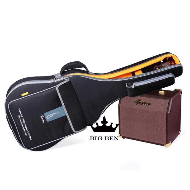 41inch Guitar Case Backpack 40inch Acoustic Guitar Bag Double Shoulder