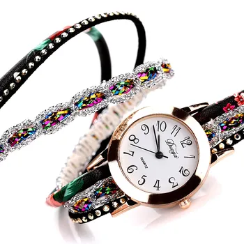 

Women's Watch Popular Bracelet Male Female Quartz Men Watches Ladies Girls Clock Gifts Luxury Flower Gemstone Men Wristwatch