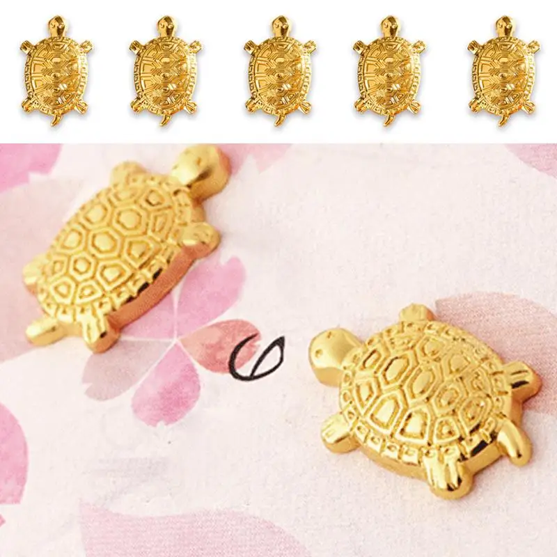 Миниатюрный кошелек с золотым покрытием и подвеской в виде черепахи|Декорации| |